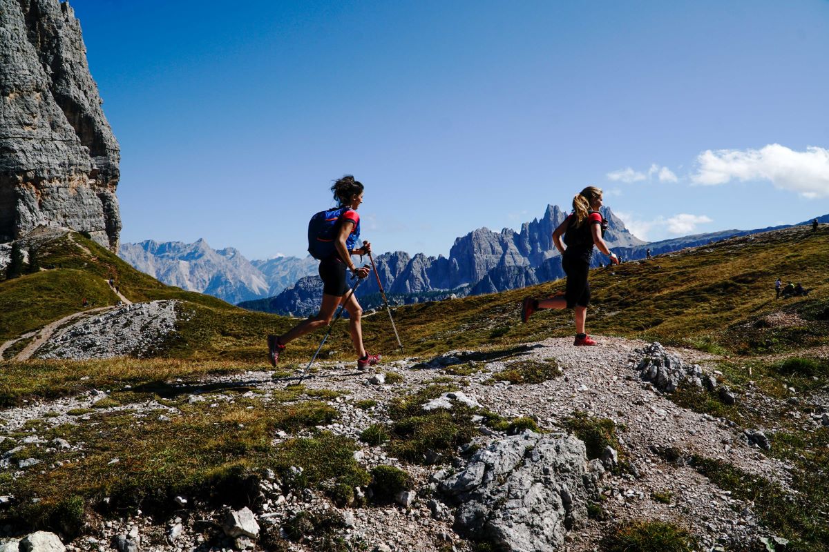 Trail running in Cortina d'Ampezzo Dolomiten, Cortina