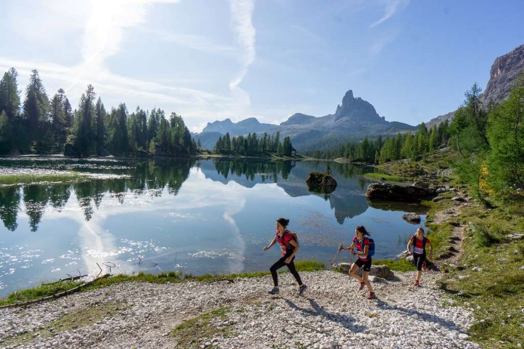Trail running in Cortina d'Ampezzo Dolomiten, Cortina